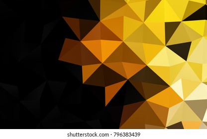 Light Yellow, Orange vector low poly pattern. An elegant bright illustration with gradient. A completely new design for your business.