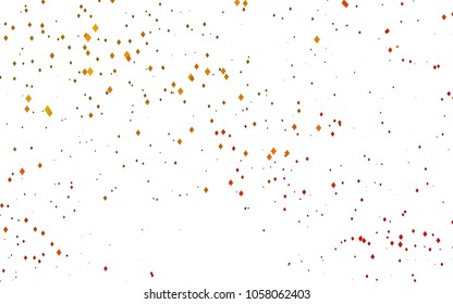 Light Yellow, Orange vector modern geometrical background. Abstract template. Geometric pattern in square style with gradient.