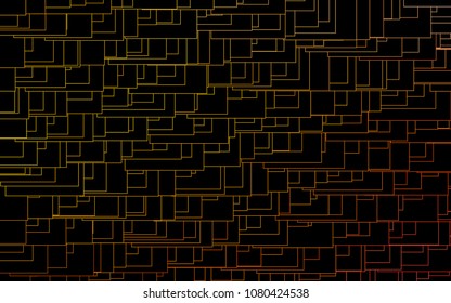 Light Yellow, Orange vector modern geometrical background. Abstract template. Geometric pattern in square style with gradient.