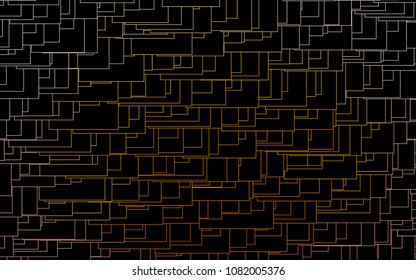 Light Yellow, Orange vector modern geometrical background. Abstract template. Geometric pattern in square style with gradient.