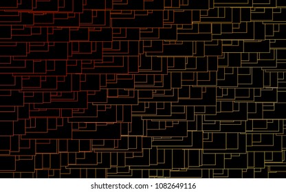 Light Yellow, Orange vector modern geometrical background. Abstract template. Geometric pattern in square style with gradient.