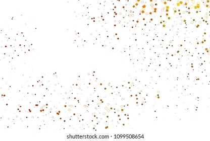 Light Yellow, Orange vector modern geometrical background. Abstract template. Geometric pattern in square style with gradient.