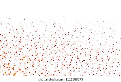 Light Yellow, Orange vector modern geometrical background. Abstract template. Geometric pattern in square style with gradient.