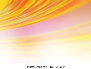 Light Yellow, Orange vector modern bokeh pattern. Colorful abstract illustration with gradient. The blurred design can be used for your web site.