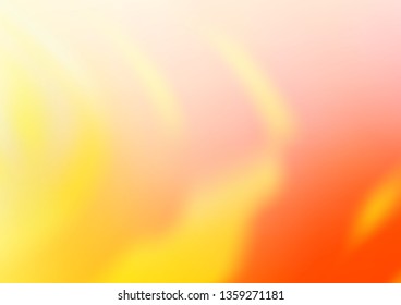Light Yellow, Orange vector modern bokeh pattern. Creative illustration in halftone style with gradient. Brand new design for your business.