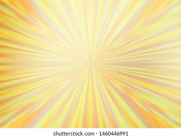 Light Yellow, Orange vector modern bokeh pattern. A vague abstract illustration with gradient. A new texture for your design.