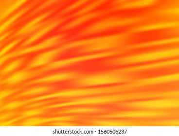 Light Yellow, Orange vector modern bokeh pattern. Colorful illustration in abstract style with gradient. The best blurred design for your business.