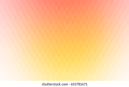 Light Yellow, Orange vector modern geometrical background. Abstract template. Geometric pattern in square style with gradient.