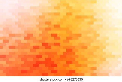 Light Yellow, Orange vector modern geometrical background. Abstract template. Geometric pattern in square style with gradient.