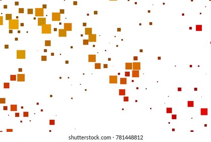 Light Yellow, Orange vector modern geometrical background. Abstract template. Geometric pattern in square style with gradient.
