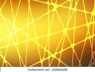 Light Yellow, Orange vector natural elegant texture. Shining colored illustration with doodles in Zen tangle style. The elegant pattern can be used as a part of a brand book.