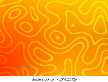 Light Yellow, Orange vector natural elegant texture. Colorful abstract illustration with lines in Asian style. The pattern can be used for heads of websites and designs.