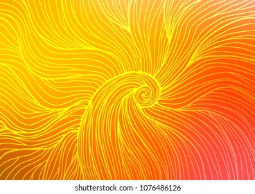 Light Yellow, Orange vector natural elegant pattern. An elegant bright illustration with lines in Natural style. The template can be used as a background for cell phones.