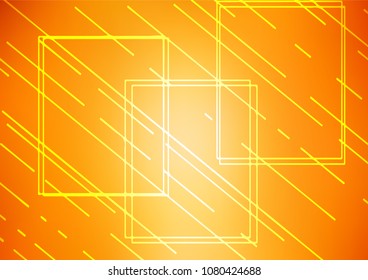 Light Yellow, Orange vector natural abstract pattern. Brand-new colored illustration in blurry style with doodles. A completely new template for your business design.