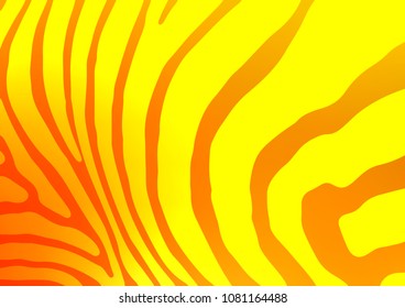 Light Yellow, Orange vector natural abstract texture. Colorful abstract illustration with lines in Asian style. The template can be used as a background for cell phones.