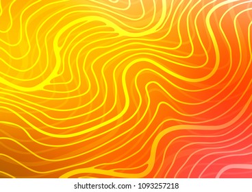 Light Yellow, Orange vector natural elegant template. Decorative shining illustration with doodles on abstract template. A completely new design for your business.