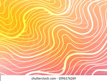 Light Yellow, Orange vector natural abstract template. Decorative shining illustration with doodles on abstract template. The template can be used as a background for cell phones.