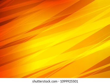 Light Yellow, Orange vector natural elegant template. Doodles on blurred abstract background with gradient. The pattern can be used for coloring books and pages for kids.