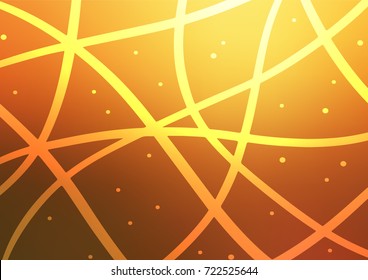 Light Yellow, Orange vector natural elegant texture. Blurred decorative design in Indian style with Zen tangles. Hand painted design for web, leaflet, textile.