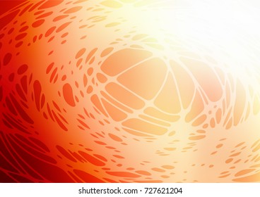Light yellow, orange vector natural abstract pattern. An elegant bright illustration with lines drawn by child in Natural style. The completely new template can be used for your brand book.