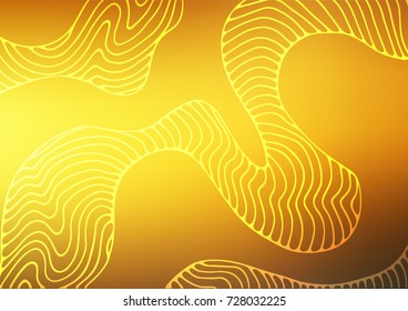 Light Yellow, Orange vector natural elegant background. Decorative shining illustration with doodles on abstract template. The doodle design can be used for your web site.