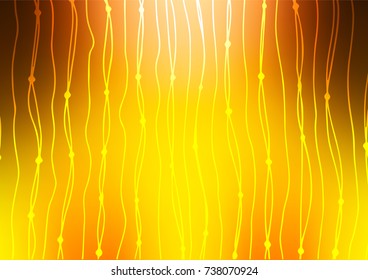 Light Yellow, Orange vector natural elegant pattern. Modern geometrical abstract illustration with doodles. A completely new template for your business design.
