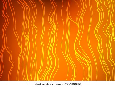 Light Yellow, Orange vector natural abstract template. Blurred decorative design in Indian style with Zen tangles. A completely new design for your business.
