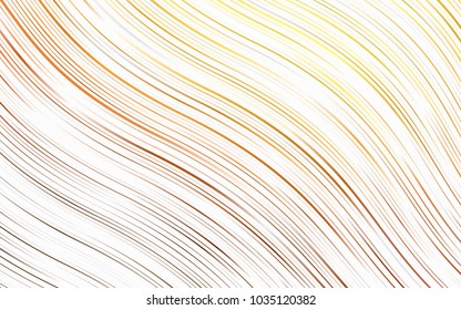 Light Yellow, Orange vector pattern with bent ribbons. An elegant bright illustration with gradient. Marble design for your web site.