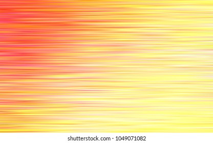 Light Yellow, Orange vector pattern with narrow lines. Decorative shining illustration with lines on abstract template. Best design for your ad, poster, banner.