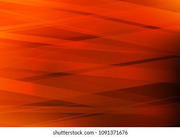 Light Yellow, Orange vector pattern with narrow lines. Blurred decorative design in simple style with lines. Best design for your ad, poster, banner.