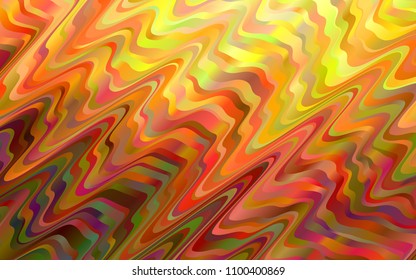 Light Yellow, Orange vector pattern with lamp shapes. A sample with blurred bubble shapes. The elegant pattern for brand book.