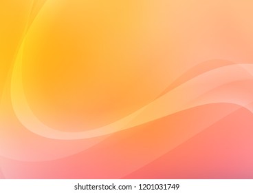 Light Yellow, Orange vector pattern with bubble shapes. A sample with blurred bubble shapes. Brand new design for your ads, poster, banner.