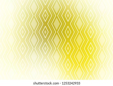 Light Yellow, Orange vector pattern with lines, rectangles. Colorful decorative design in simple style with lines, rhombuses. Smart design for your business advert.