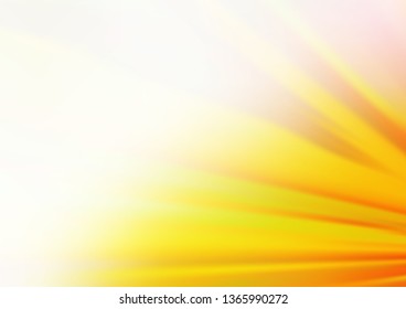 Light Yellow, Orange vector pattern with narrow lines. Shining colored illustration with narrow lines. Smart design for your business advert.