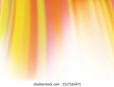 Light Yellow, Orange vector pattern with lamp shapes. Modern gradient abstract illustration with bandy lines. Pattern for your business design.