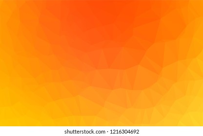 Light Yellow, Orange vector polygon abstract background. Colorful abstract illustration with gradient. The completely new template can be used for your brand book.