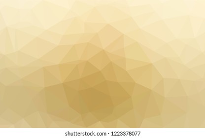 Light Yellow, Orange vector polygon abstract layout. A sample with polygonal shapes. The polygonal design can be used for your web site.