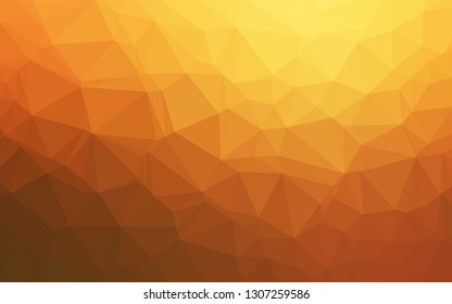 Light Yellow, Orange vector polygon abstract background. Glitter abstract illustration with an elegant design. Brand new style for your business design.