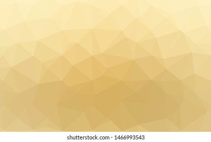Light Yellow, Orange vector polygon abstract layout. Creative illustration in halftone style with gradient. The best triangular design for your business.