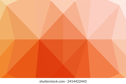 Light Yellow, Orange vector polygon abstract backdrop. Glitter abstract illustration with an elegant design. The completely new template can be used for your brand book.