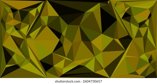 Light Yellow, Orange vector polygon abstract pattern. Geometric illustration in Origami style with gradient. 