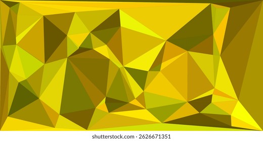 Light Yellow, Orange vector polygon abstract pattern. Geometric illustration in Origami style with gradient. A completely new template for your business design.