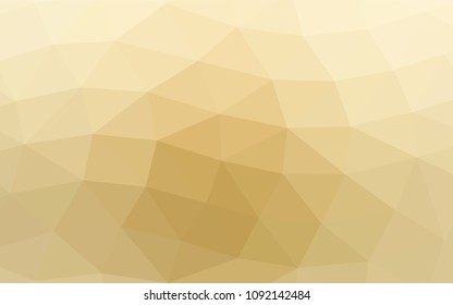 Light Yellow, Orange vector polygonal template. A vague abstract illustration with gradient. A completely new design for your business.