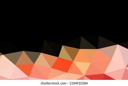 Light Yellow, Orange vector polygonal polygonal. Glitter abstract illustration with an elegant design. Brand new design for your business.