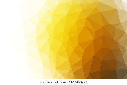 Light Yellow, Orange vector polygonal template. A vague abstract illustration with gradient. The template can be used as a background for cell phones.