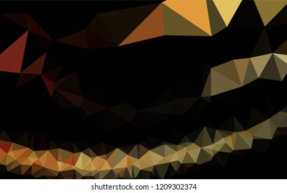 Light Yellow, Orange vector polygonal background. Colorful illustration in abstract style with gradient. The textured pattern can be used for background.