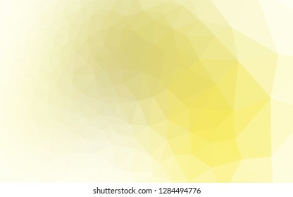 Light Yellow, Orange vector polygonal pattern. A vague abstract illustration with gradient. A completely new design for your business.