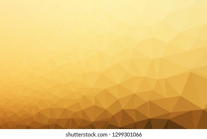 Light Yellow, Orange vector polygonal template. A completely new color illustration in a vague style. Template for your brand book.
