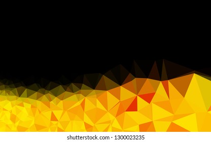 Light Yellow, Orange vector polygonal template. Colorful abstract illustration with gradient. Completely new template for your business design.