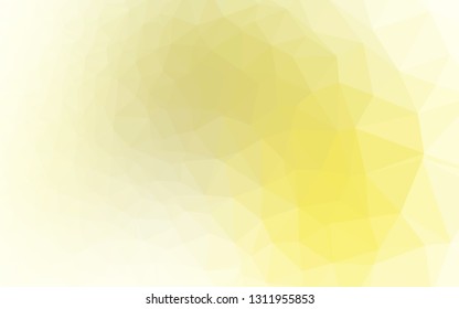 Light Yellow, Orange vector polygonal background. Shining colored illustration in a Brand new style. Brand new design for your business.